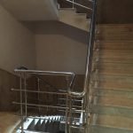3 yatay emniyetli paslanmaz merdiven korkuluğu